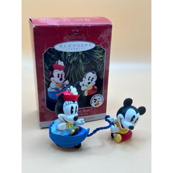 Vintage - Mickey & CO. - Make Believe Boat Ornament - NWT - Picture 1 of 4